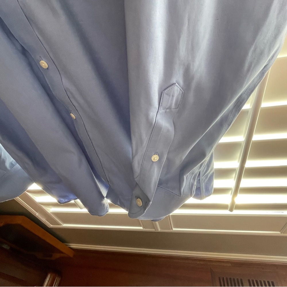 Roundtree & Yorke Light Blue Casual Button Down Shirt - Picture 4 of 5